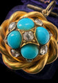 VICTORIAN TURQUOISE & DIAMOND PENDANT