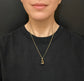 EARLY 19TH CENTURY 18CT GOLD & LAPIS DOG FOB PENDANT