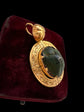 VICTORIAN SCARAB BEETLE & 15CT GOLD PENDANT