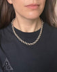 ANTIQUE CHUNKY SILVER ROPE TWIST CHAIN