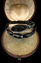 VICTORIAN WHITBY JET SNAKE BANGLE