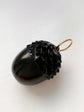 ANTIQUE WHITBY JET ACORN PENDANT