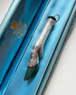 VICTORIAN SILVER & BLOODSTONE STAG LEG PENDANT