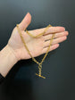ANTIQUE 18CT GOLD PAPERCLIP ALBERT CHAIN