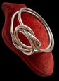 VINTAGE GUCCI SILVER LOVERS KNOT BANGLE