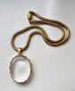 VICTORIAN ROCK CRYSTAL & 15CT GOLD LOCKET