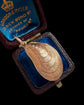 VICTORIAN 9CT GOLD MUSSLE SHELL LOCKET PENDANT