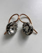 19TH CENTURY PASTE SINGLE STONE EARRINGS