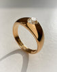 VICTORIAN 18CT GOLD DIAMOND FLUSH SET RING