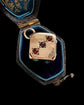 VINTAGE 9CT GOLD GEM SET DICE PENDANT