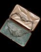 ANTIQUE SILVER PAPERCLIP & LOVERS KNOT CHAIN
