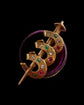 ANTIQUE TRIPLE HORSESHOE & NAIL PENDANT