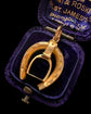 19TH CENTURY HORSESHOE & STIRRUP 18CT GOLD PENDANT