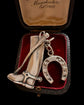 SILVER RIDING BOOT & HORSESHOE PENDANT
