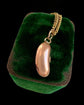 ANTIQUE 9CT GOLD MINI LUCKY BEAN PENDANT
