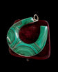 VICTORIAN MALACHITE HORSESHOE PENDANT