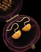 VICTORIAN 15CT GOLD DOMED STUD EARRINGS
