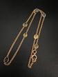 ANTIQUE 15CT & MULTI GEM CHAIN