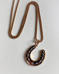 VICTORIAN BANDED AGATE HORSESHOE PENDANT