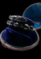 VICTORIAN WHITBY JET ACORN BANGLE