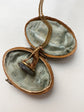 EARLY 19TH CENTURY 18CT GOLD & LAPIS DOG FOB PENDANT
