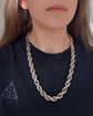 SUPER CHUNKY VINTAGE SILVER TWIST CHAIN & BRACELET SET
