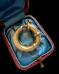 HUGE VINTAGE 18CT GOLD & SAPPHIRE BOLT RING