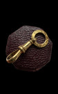 VICTORIAN 9CT DOGCLIP WITH ORIGINAL CHASED BAIL