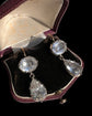 EARLY 19TH CENTURY DOUBLE PASTE DROP EARINGS