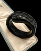 VICTORIAN CHUNKY WHITBY JET SNAKE BANGLE