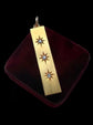 VICTORIAN 15CT GOLD & DIAMOND INGOT PENDANT