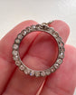 ANTIQUE DIAMOND & 14CT GOLD CIRCLE PENDANT