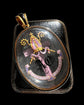 VICTORIAN BISHOPS MITRE ROCK CRYSTAL LOCKET