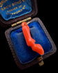 EARLY 19TH CENTURY CORAL DEERS LEG PENDANT
