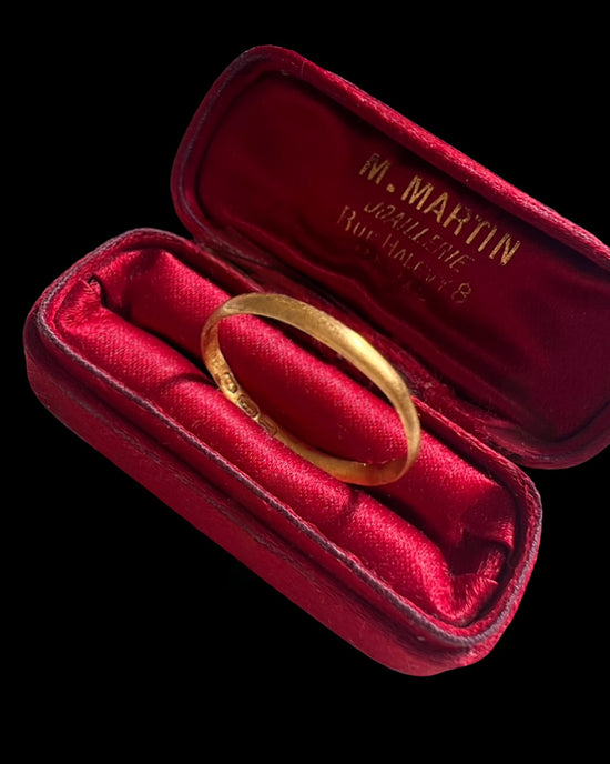 GEORGIAN GEORGE IV 18CT GOLD BAND RING