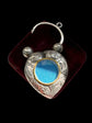 VICTORIAN SILVER PUFFY HEART PADLOCK