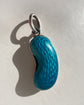 ANTIQUE SILVER & ENAMEL LUCKY BEAN PENDANT