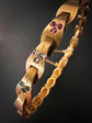 VICTORIAN 15CT GOLD ARTICULATED BRACELET