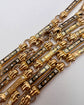EARLY 19TH CENTURY 18CT GOLD & SWISS ENAMEL CHAIN