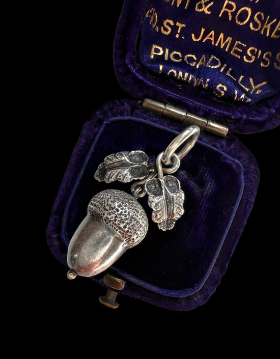 VICTORIAN SILVER ACORN PENDANT