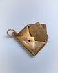 ANTIQUE 18CT GOLD & DIAMOND ENVELOPE AND LETTER PENDANT