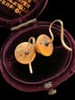 VICTORIAN 15CT GOLD DOMED STUD EARRINGS