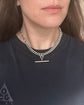 A SUPER CHUNKY ANTIQUE SILVER CURB CHAIN