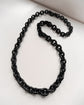 EXTRA LONG VICTORIAN WHITBY JET CHUNKY BELCHER CHAIN