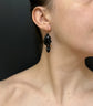 VICTORIAN WHITBY JET ACORN EARRINGS