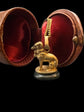 19TH CENTURY FRENCH 18CT GOLD DOG FOB PENDANT