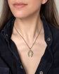 VICTORIAN 15CT GOLD & TURQUOISE HORSESHOE PENDANT