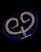 EDWARDIAN HEAVYWEIGHT SILVER DOUBLE CURB ALBERT CHAIN