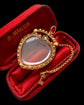 VICTORIAN 15CT GOLD HEART PADLOCK & KEY PENDANT