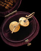 VICTORIAN 15CT GOLD DOMED STUD EARRINGS